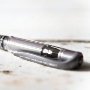 signo uni-ball gel pen - silver