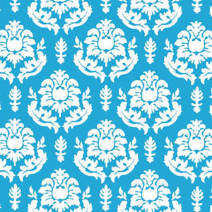 a|s shimmer damask cardstock - ocean