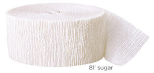 crepe paper solid - sugar