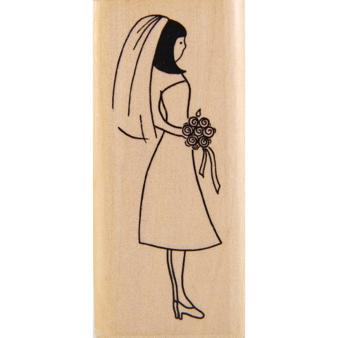 wood stamp - bride