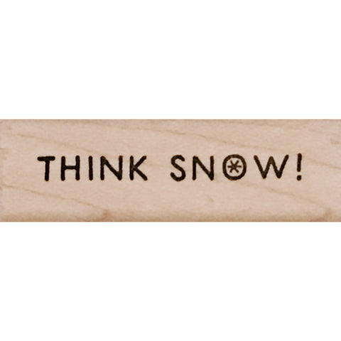 wood stamp - think snow MA