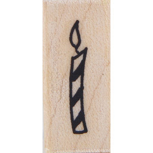 wood stamp - candle