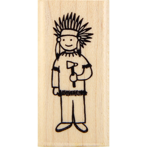 wood stamp - little chief