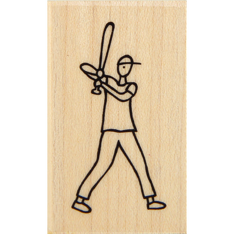 wood stamp - batter