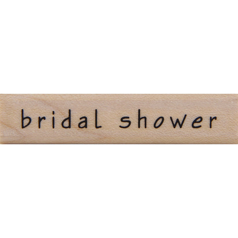 wood stamp - bridal shower