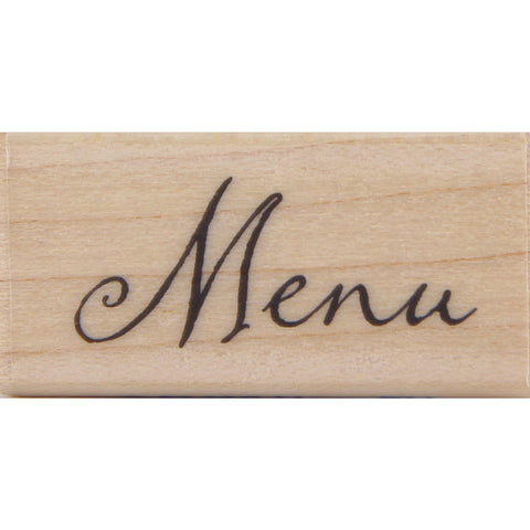 wood stamp - menu