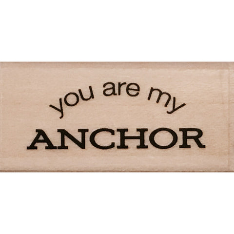 wood stamp - my anchor