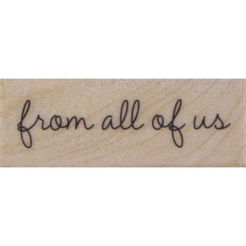 wood stamp - from all of us