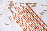 paper straws - orange