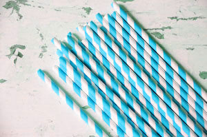paper straws - mermaid