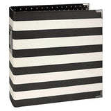 album 6x8 - designer black stripe