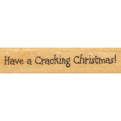 wood stamp - cracking christmas