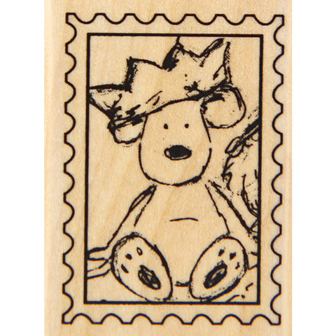 wood stamp - mouse post stamp 1