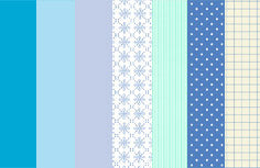a|s cardstock - winter blues mini paper pack