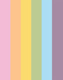 a|s cardstock - rainbow assortment pastel