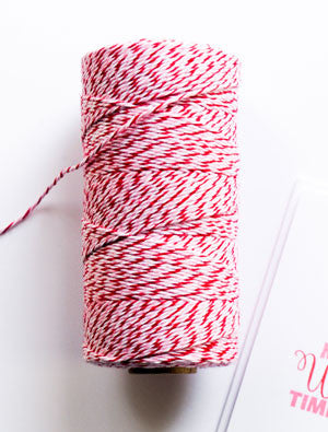 Pink/White Baker's Twine