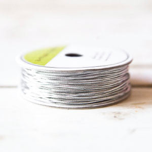 elastic cording - silver