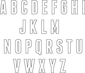 a|s die set - even taller alphabet