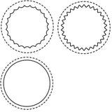 a|s die set - stitched circle windows