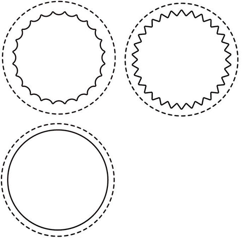 a|s die set - stitched circle windows