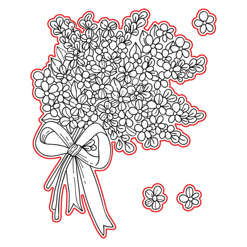 a|s die set - hydrangea bouquet