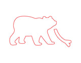 a|s die set - polar bear tag