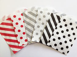 treat bags small - diagonal stripe - seattle