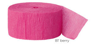 crepe paper solid - berry