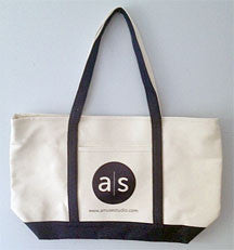 a muse studio navy blue tote