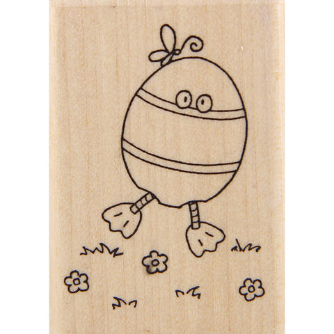 wood stamp - egg costume