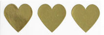 stickers - gold hearts