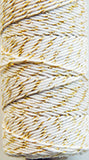 twine - metallic gold and natural