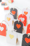 stickers - white hearts