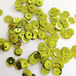sequins 6mm - lime