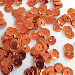 sequins 6mm - orange