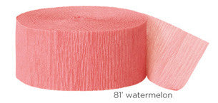 crepe paper solid - watermelon